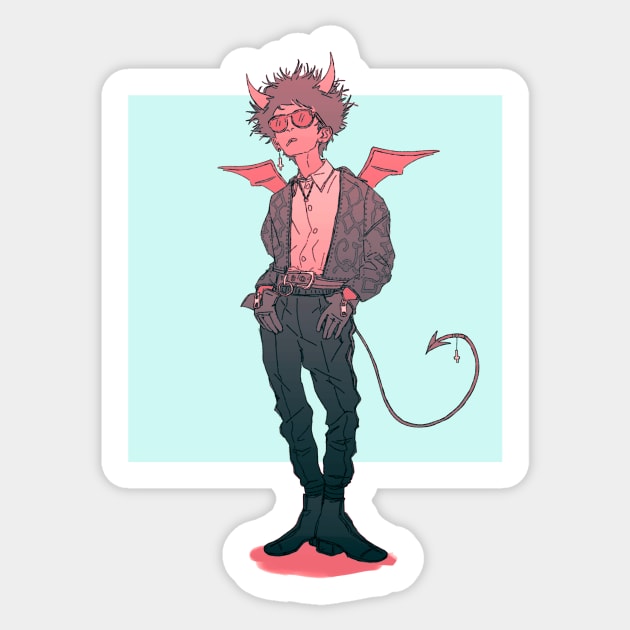 Demon Boy Sticker by wah.ah.ah